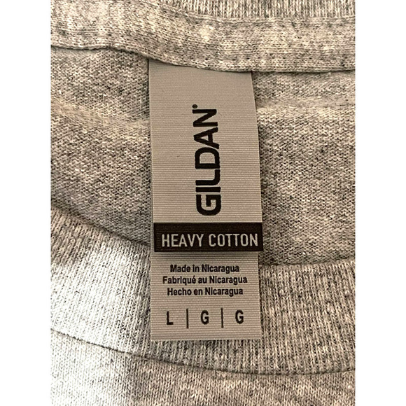 Blessed Custom T-Shirt Unisex Large Gray with Metallic Blue Graphic Christian - Picture 3 of 5